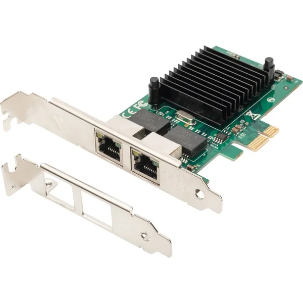 Digitus 2 Port Gigabit Ethernet, LAN-Adapter