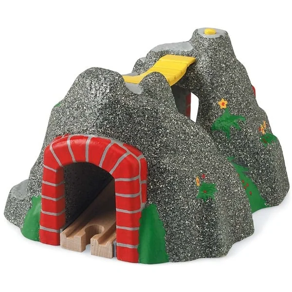 BRIO World Magischer Tunnel, Bahn (grau/rot)