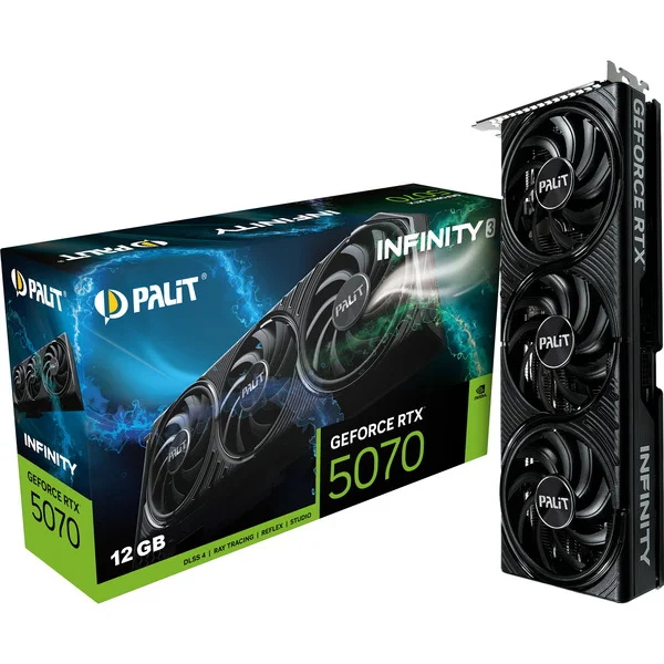 Palit GeForce RTX 5070 Infinity 3, Grafikkarte (DLSS 5, 3x DisplayPort, 1x HDMI 2.1)