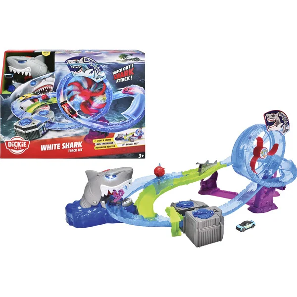 Dickie White Shark Track Set, Rennbahn