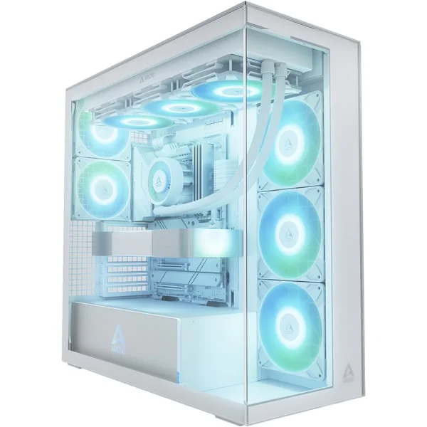 ARCTIC Xtender , Tower-Gehäuse (weiß, Tempered Glass x 2 (klar))
