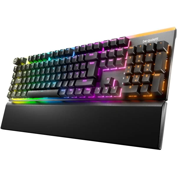 be quiet! Light Mount Silent Linear, Gaming-Tastatur (schwarz, DE-Layout, be quiet! Silent Linear)