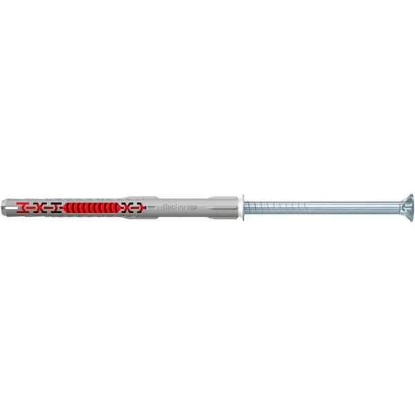 fischer Langschaftdübel DuoXpand 8x120 T (hellgrau/rot, 50 Stück)