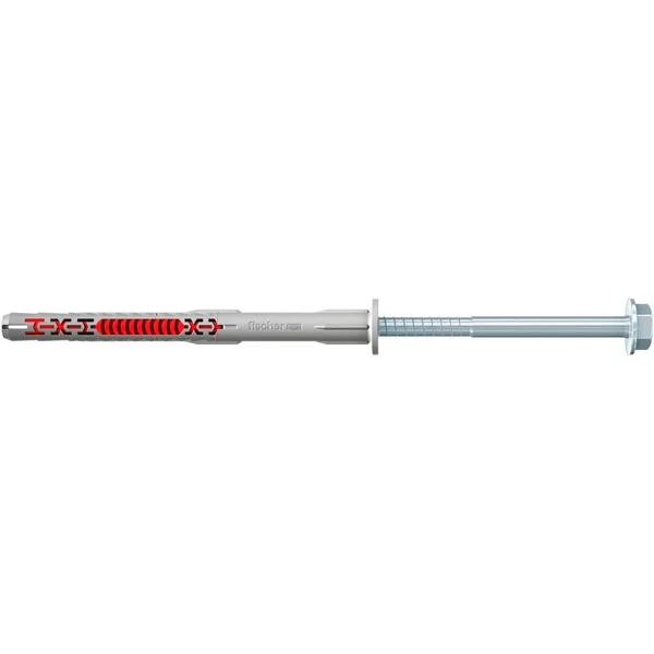 fischer Langschaftdübel DuoXpand 8x100 FUS (hellgrau/rot, 50 Stück)
