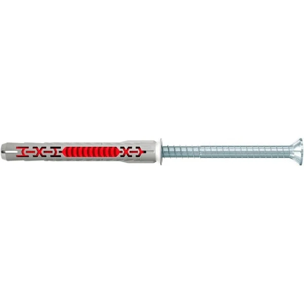 fischer Langschaftdübel DuoXpand 10x80 T R (hellgrau/rot, 50 Stück)