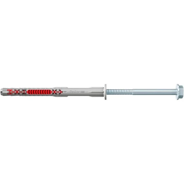 fischer Langschaftdübel DuoXpand 10x140 FUS (hellgrau/rot, 50 Stück)