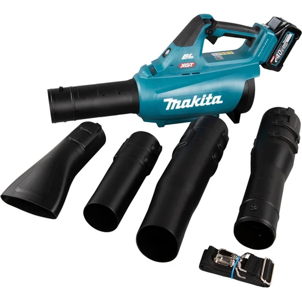 Makita Akku-Gebläse UB001GM101 XGT, 40Volt, Laubbläser (blau/schwarz, Li-Ion XGT Akku 4,0Ah)