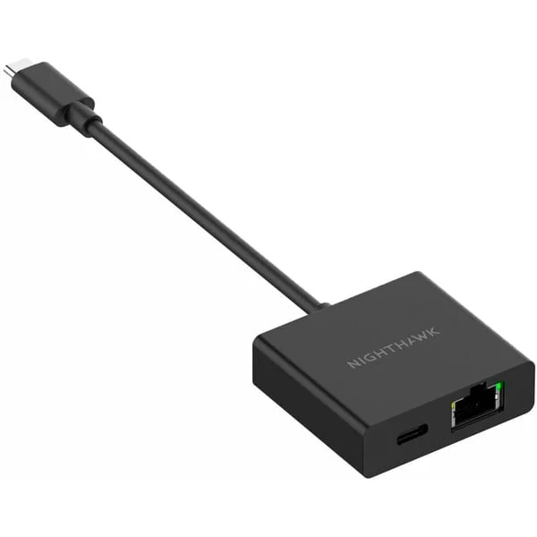 Netgear USB2ETH-10000S Nighthawk USB-C zu Ethernet Adapter, LAN-Adapter