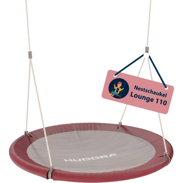 HUDORA Nestschaukel Lounge 110 (rot/beige)