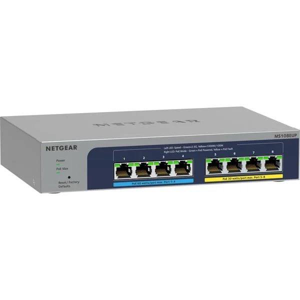 Netgear MS108EUP, Switch (grau)