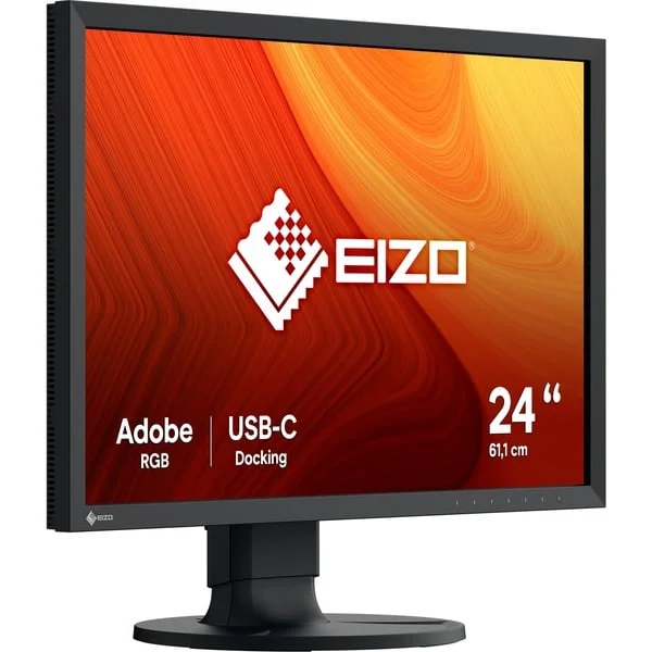 EIZO CS2400S ColorEdge, LED-Monitor (61.1 cm (24.1 Zoll), schwarz, WUXGA, IPS, HDMI, DisplayPort, USB-C)