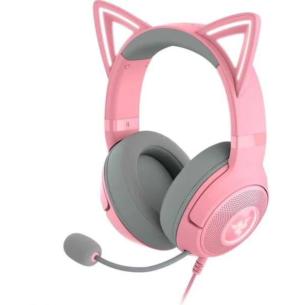 Razer Kraken Kitty V2, Gaming-Headset (pink, USB-A)