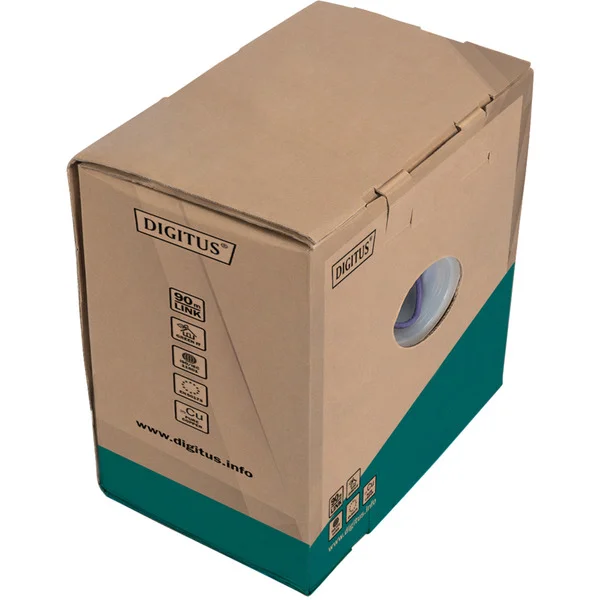 Digitus Professional Cat.6 U/UTP Verlegekabel simplex, Dca (violett, 305 Meter Easy Pull Box)