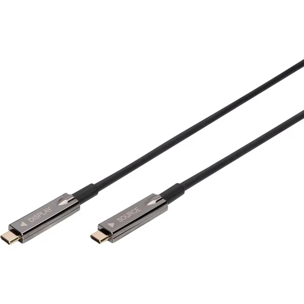 Digitus 4K USB-C AOC AV-Anschlusskabel (schwarz, 10 Meter)