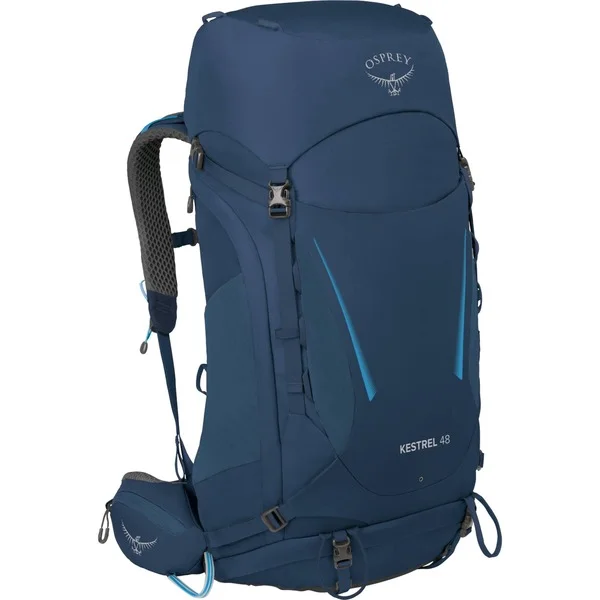 Osprey Kestrel 48, Rucksack (blau, 48 Liter, Größe L/XL)