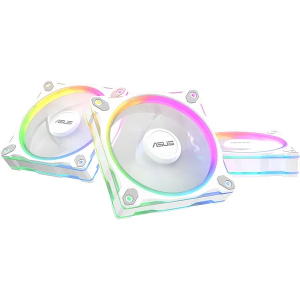 ASUS Prime MR120 ARGB Reverse Fan, Gehäuselüfter (weiß, 120 mm)