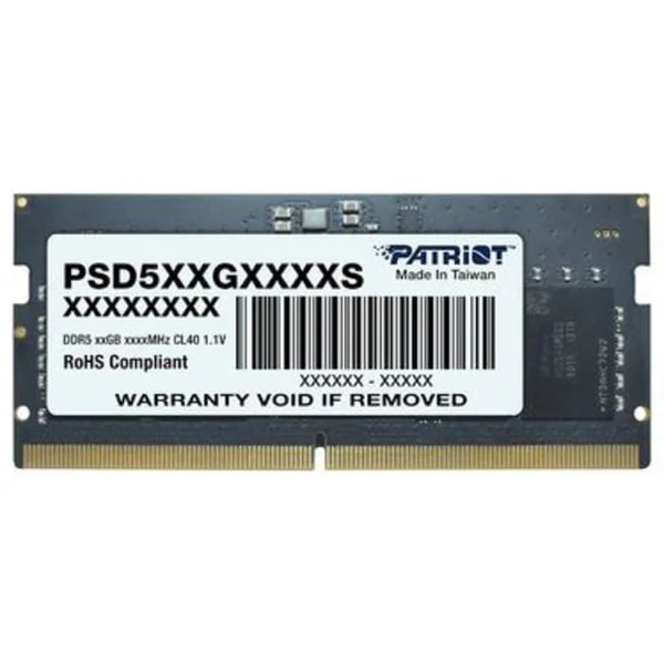 Patriot SO-DIMM 16 GB DDR5-4800, Arbeitsspeicher (schwarz, PSD516G480081S, Signature)