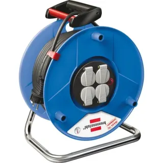 Brennenstuhl Garant Indoor-Kabeltrommel, 4-fach (blau, 25 Meter)