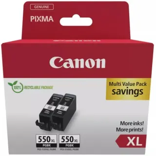 Canon Tinte Doppelpack pigment-schwarz PGI-550XLPGBK