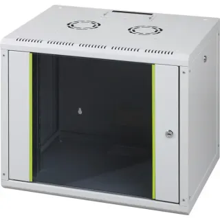 Digitus 483-mm-Wandschrank, 12 HE, IT-Schrank (hellgrau, 12 Höheneinheiten)