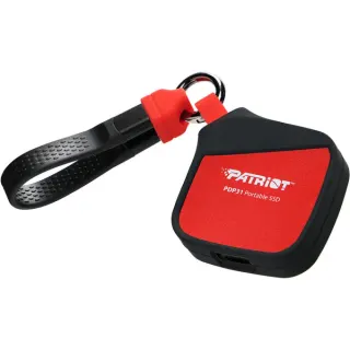 Patriot PDP31 Portable SSD 2 TB, Externe SSD (schwarz/rot, USB-C 3.2 Gen 2 (10 Gbit/s))