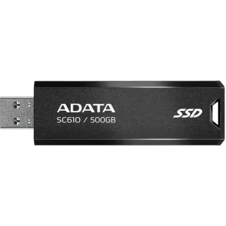 ADATA SC610 500 GB, Externe SSD (schwarz, USB-A 3.2 Gen 2)