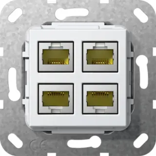 Gira Modular Jack Registered Jack 45 Kategorie 6A, Abdeckung (Retail)
