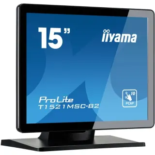 iiyama ProLite T1521MSC-B2, LED-Monitor (38 cm (15 Zoll), schwarz (matt), XGA,TN, Touchscreen)