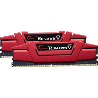 G.Skill DIMM 16 GB DDR4-3000 (2x 8 GB) Dual-Kit, Arbeitsspeicher (rot, F4-3000C16D-16GVRB, Ripjaws V, INTEL XMP)