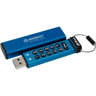 Kingston IronKey Keypad 200 64 GB, USB-Stick (USB-A 3.2 Gen 1)