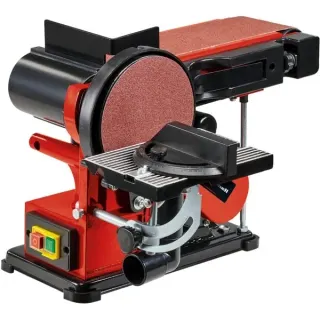 EINHELL Stand-Band-Tellerschleifer TC-US 380, Bandschleifer (rot/schwarz, 300 Watt)