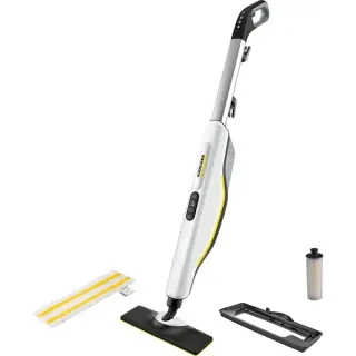 Kärcher SC 3 Upright EasyFix, Dampfreiniger (weiß/schwarz, 1.600 Watt, mit Bodenreinigungsset EasyFix)