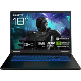 GIGABYTE GAMING A18 3VHK3DEC64SH, Gaming-Notebook (schwarz, AMD Ryzen 7 260, NVIDIA GeForce RTX 5060, 32 GB DDR5, 1 TB (1 TB SSD), Windows 11 Home)