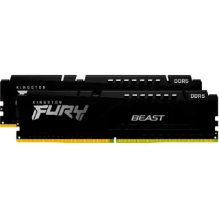 Kingston FURY DIMM 32 GB DDR5-6000 (2x 16 GB) Dual-Kit, Arbeitsspeicher (schwarz, KF560C30BBEK2-32, Fury Beast, INTEL XMP, AMD EXPO)