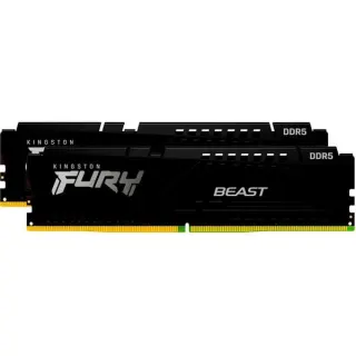 Kingston FURY DIMM 16 GB DDR5-6000 (2x 8 GB) Dual-Kit, Arbeitsspeicher (schwarz, KF560C30BBEK2-16, Fury Beast, INTEL XMP, AMD EXPO)