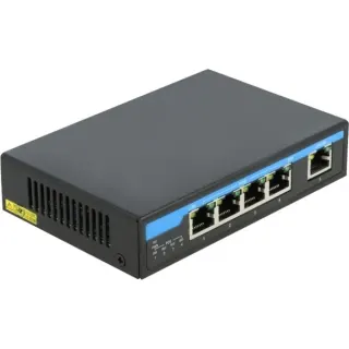 DeLOCK Gigabit Ethernet Switch 4 Port PoE + 1 RJ45