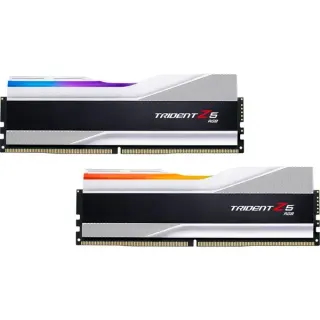 G.Skill DIMM 32 GB DDR5-6000 (2x 16 GB) Dual-Kit, Arbeitsspeicher (silber, F5-6000J3238F16GX2-TZ5RS, Trident Z5 RGB, INTEL XMP)