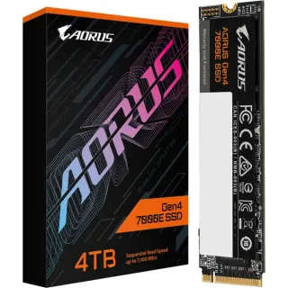 GIGABYTE AORUS Gen4 7000E SSD 4TB (schwarz, PCIe 4.0 x4, NVMe 1.4, M.2 2280)
