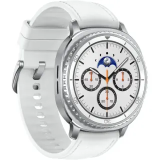 Samsung Galaxy Watch8 Classic, Smartwatch (weiß, 46mm, LTE, Hybrid-Armband)