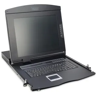 Digitus 19" KVM Konsole 17"TFT 16p Cat5, KVM-Switch