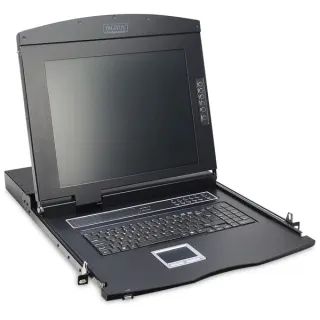 Digitus 19" KVM Konsole 17"TFT 1Port, KVM-Switch