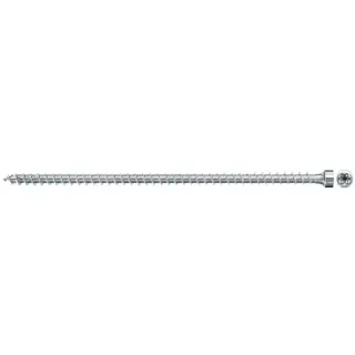 fischer Holzbauschraube PowerFull II 6,0x180 ZK TX VG (100 Stück, Vollgewinde, verzinkt)