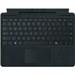 Microsoft Surface Pro Keyboard mit Stiftaufbewahrung for Business, Tastatur (schwarz, DE-Layout, für Surface Pro 10/9/8/X for Business)
