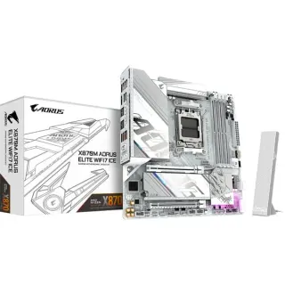 GIGABYTE X870M AORUS ELITE WIFI7 ICE, Mainboard (weiß)