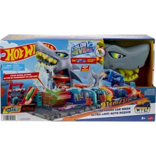 Hot Wheels Hot Wheels City Ultimative Hai Auto-Waschanlage, Spielgebäude