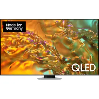 Samsung GQ-85Q80D, QLED-Fernseher (214 cm (85 Zoll), silber/schwarz, UltraHD/4K, HDR, Twin Tuner, Direct Full Array, 120Hz Panel)