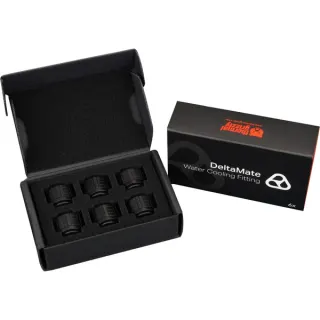 Thermal Grizzly DeltaMate Fitting ST16, Verbindung (schwarz, 6er Pack)