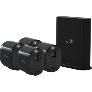 Arlo Ultra 2 Spotlight, Überwachungskamera (schwarz, 4er Set)