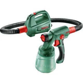 Bosch Professional Farbsprühsystem PFS 1000, Sprühpistole (grün/schwarz, 410 Watt, Düse für Lackfarben)