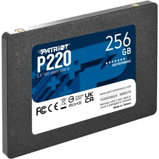 Patriot P220 256 GB, SSD (schwarz, SATA III 6 Gb/s, 2,5")